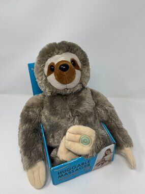 Health Touch Sloth Huggable Vibrating Massager Plush Pillow NIB